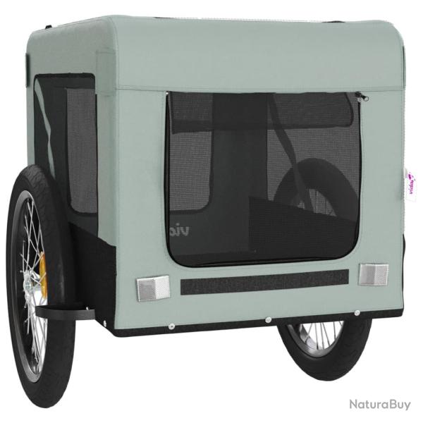 Remorque chariot transport de v�lo pour animaux de compagnie gris 02_0044262