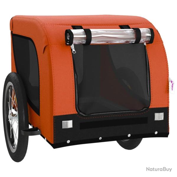 Remorque chariot transport de v�lo pour animaux de compagnie Orange 02_0044343