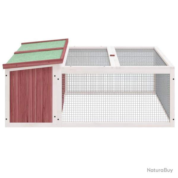 Clapier moka 117,5 x 97 x 47,5 cm bois de pin massif marron 02_0041952