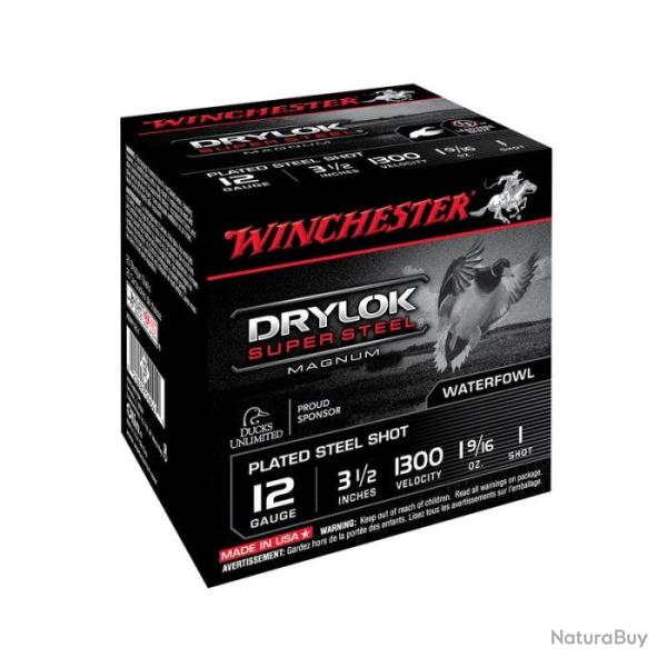 Cartouches Winchester Steel Drylok 44 g - Cal. 12/89 - Par 25 - 2