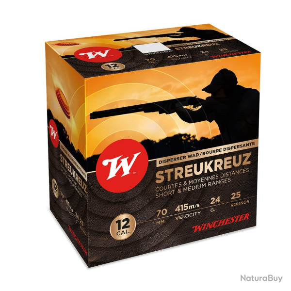 Cartouches Winchester STREUKREUZ - Cal. 12/70 - Par 25 - 9