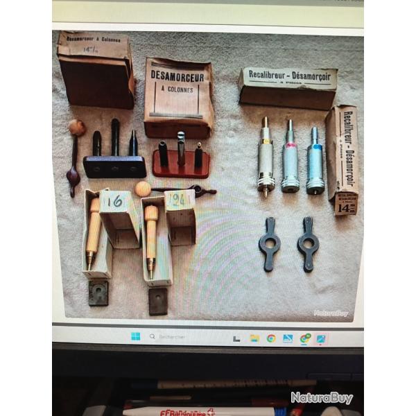 - LOT d�samor�eurs en BUIS et � colonnes/ recalibreurs - d�samor�eurs 24 - 20 - 16 -