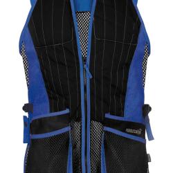 Gilet de ball-trap Percussion Evo - Noir / Bleu-4XL
