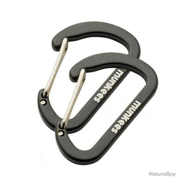 Munkees "Lot de 2 Mousquetons Plats" - Multicolor