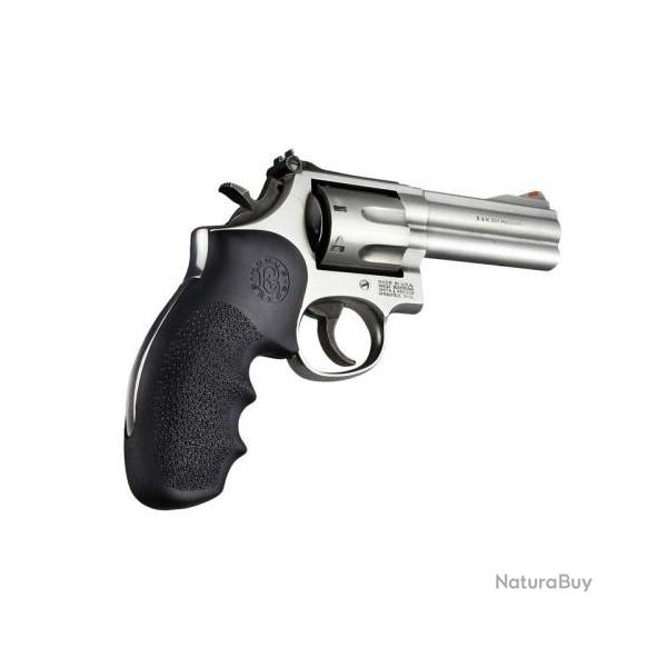 Poign�e Hogue Smith & Wesson K, L-Frame Round Butt Noire