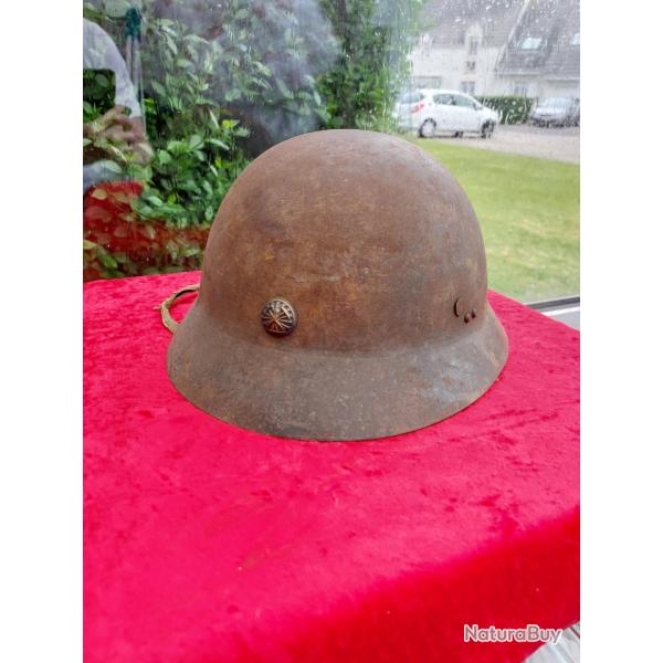 Casque japonais type 90 pour pionnier avec inscriptions