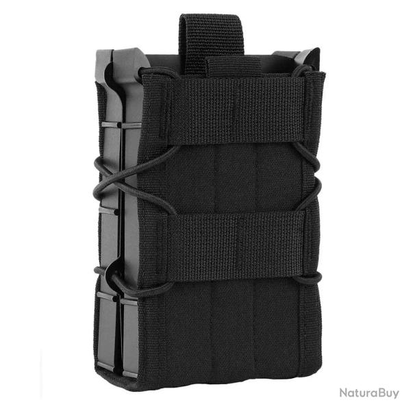 Pochette chargeur double 5,56/7,62 KEEP ACTIVITY - Noir