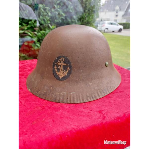 Casque marine japonaise type 90 WW2 insigne typique ann�e 1943
