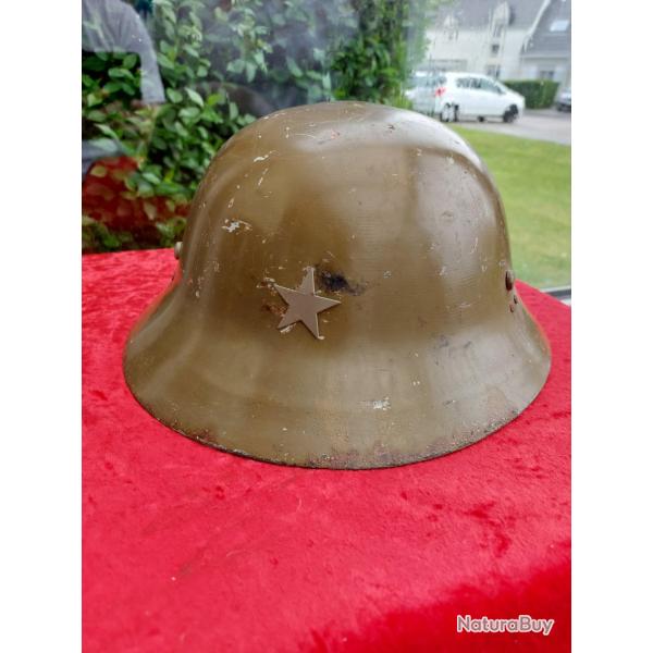 Casque infanterie japonaise type 90 WW2 complet typique ann�e 1943