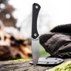 B&ouml;ker Magnum 02BM0002 Couteau &agrave; lame fixe Black G10
