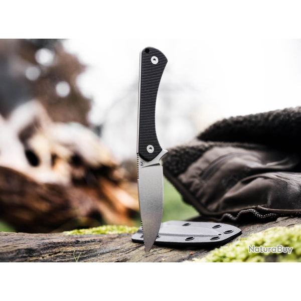 B�ker Magnum 02BM0002 Couteau � lame fixe Black G10