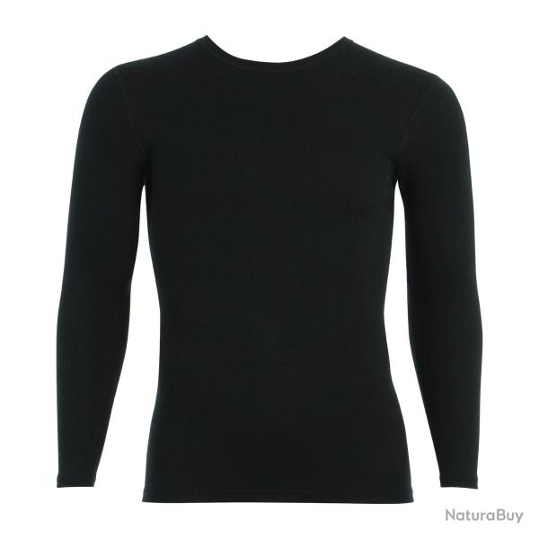 T shirt thermique noir manches longues