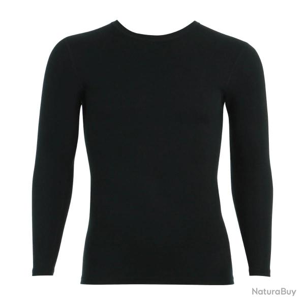 T shirt thermique noir manches longues