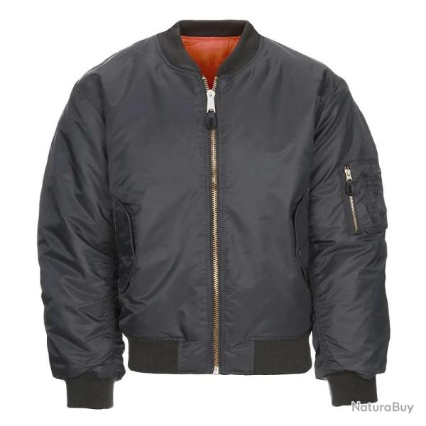 Blouson bomber MA 1 r�versible homme Style aviateur militaire gris