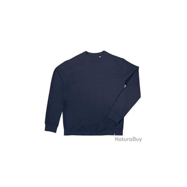 Sweat shirt col rond fabrication fran�aise Bleu marine