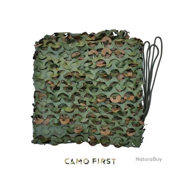 Filet Camo First� S-Circle Cut for�t : filet militaire camo for�t id�al pour la chasse 3*6 m