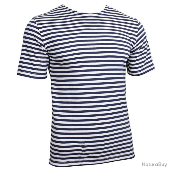 Telnyashka russe authentique t shirt ray� bleu et blanc de la marine. symbole militaire