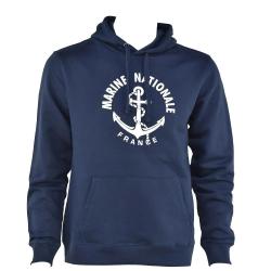 Sweat shirt &agrave; capuche Marine Nationale