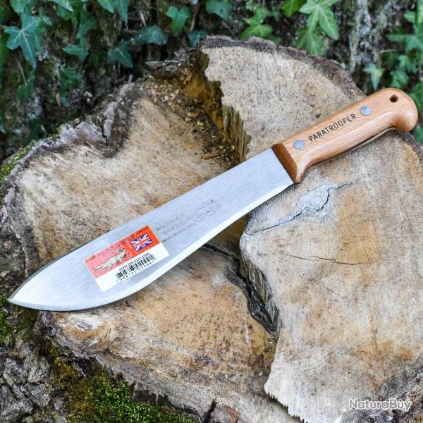 Machette Martindale Paratrooper : lame haute teneur en carbone, outil robuste pour jungle,