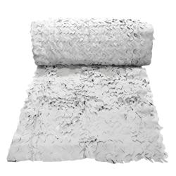Filet de camouflage Camo First&reg; snow au m&egrave;tre : ombrage, d&eacute;co et camouflage 3D r&eacute;versible