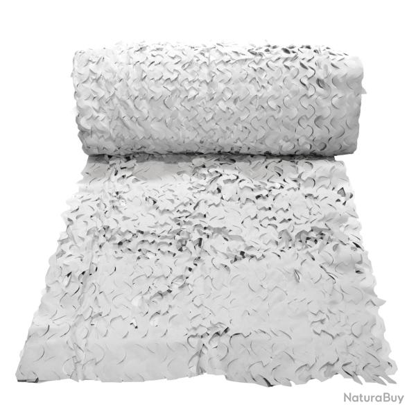 Filet de camouflage Camo First� snow au m�tre : ombrage, d�co et camouflage 3D r�versible