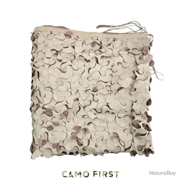 Filet de camouflage d�sert S-Cut renforc� 210D - ombrage 80 % et protection solaire 3*3 m