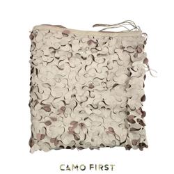 Filet de camouflage d&eacute;sert S-Cut renforc&eacute; 210D - ombrage 80 % et protection solaire 3*6 m