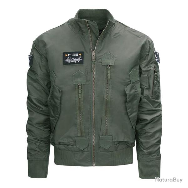 Blouson de pilote F 35 vert