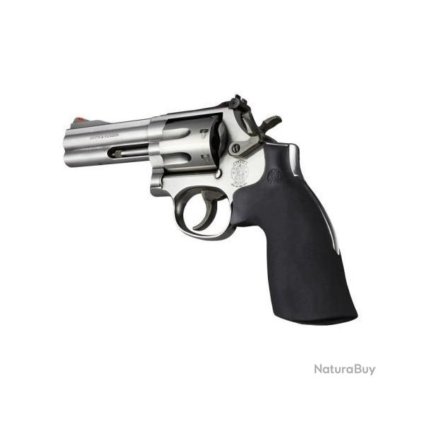 Poign�e Hogue Smith & Wesson K, L-Frame Round Butt Noire