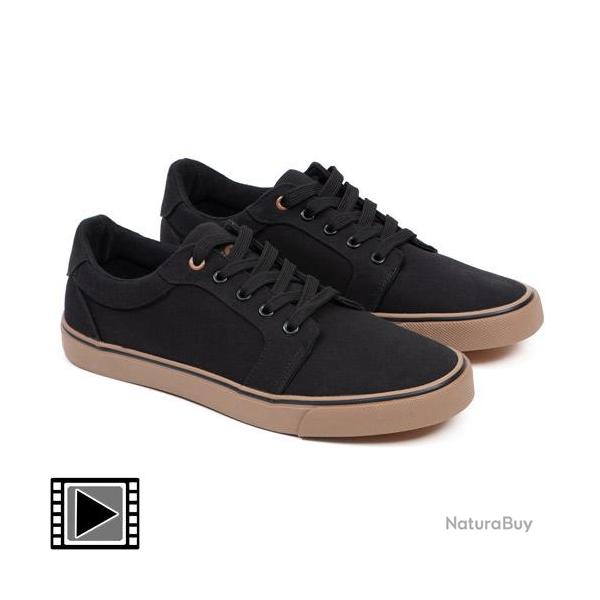 Chaussures Fox Black Canvas Shoe 44