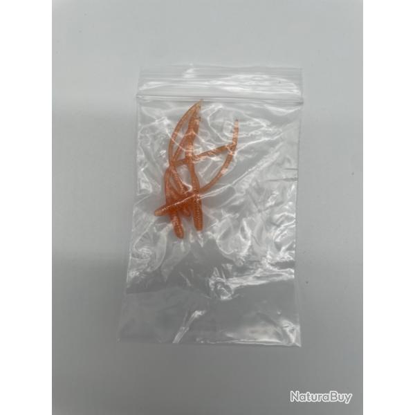 Leurre souple NIKKO pin tail 1,9" X6 orange