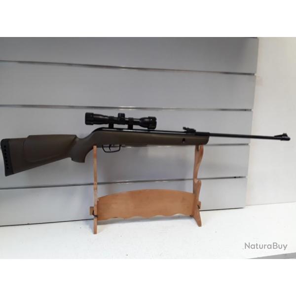 Carabine a plombs Gamo BIG CAT 1000E BARRICADE cal.4,5mm synthetique vert 19,9joules+ lunette 4x32