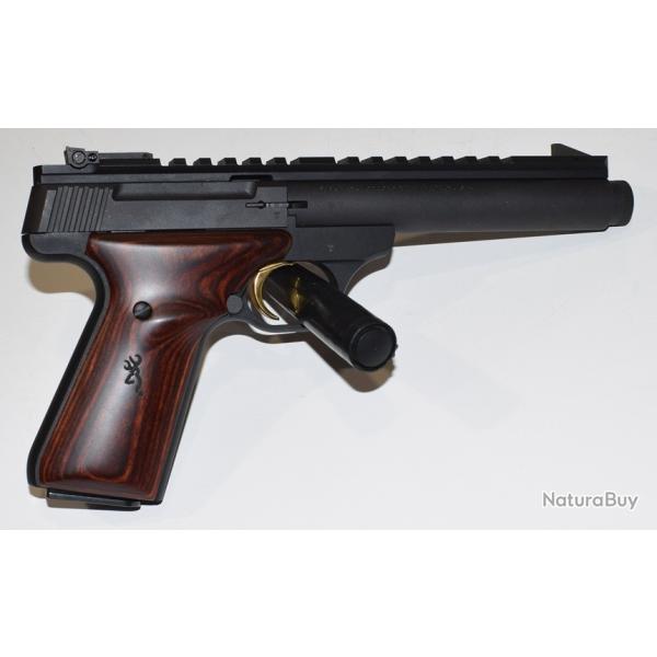 PISTOLET SEMI AUTOMATIQUE BROWNING BUCK MARK FIELD TARGET ETAT NEUF AVEC SILENCIEUX