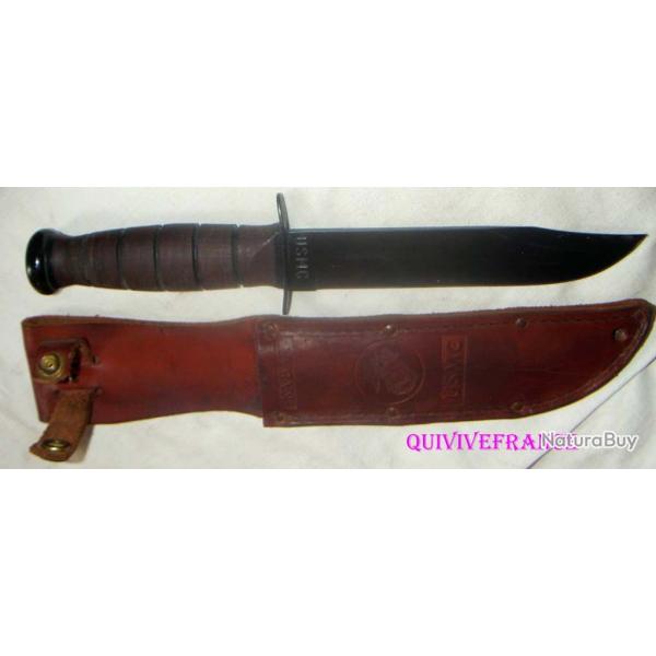 AB0015 - POIGNARD KA-BAR USMC OLEAN NY USA