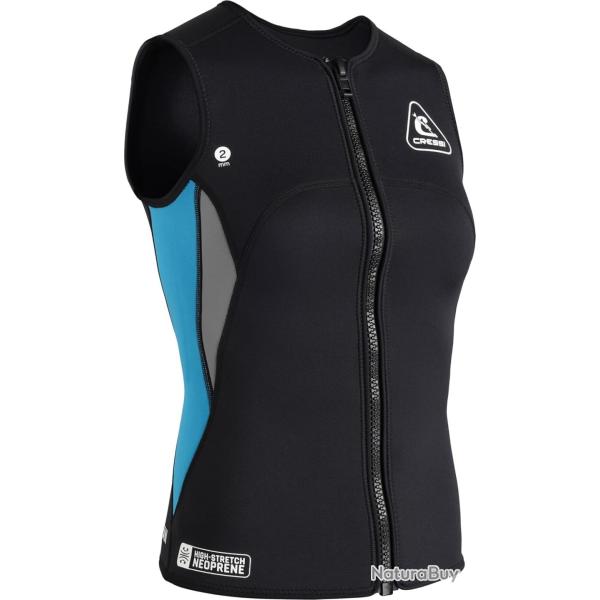 CRESSI Guardian Zipper Veste Gilet en N�opr�ne avec Fermeture �clair Femme S