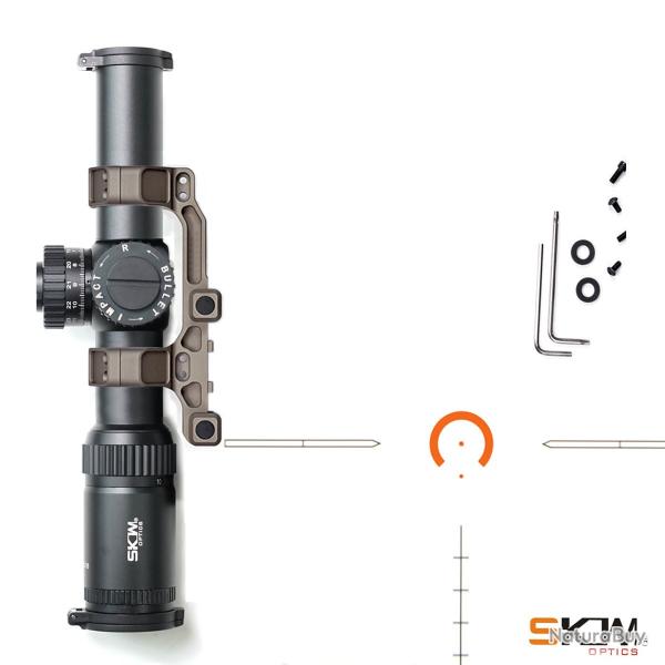 SKWoptics tlescope fusil porte Rings1-12x26 -**OPTION D - LIVRAISON GRATUITE