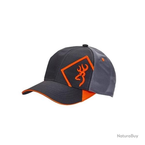 CASQUETTE BROWNING HELIOS GRISE/NOIR/ORANGE