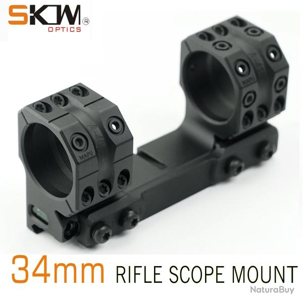 Anneaux de porte 1,54 pouces pour rails Picatinny 1913 -**34mm 0MOA BK - LIVRAISON GRATUITE