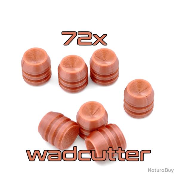 Ogive plastique pour 1858 1851 1860 cal 0.44 Wadcutter 72 x - Pr�cision S�curit� & Performance