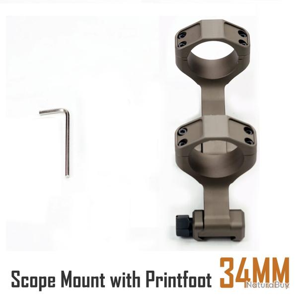 Support de lunette avec pied d'impression  point rouge -**34MM DESERT