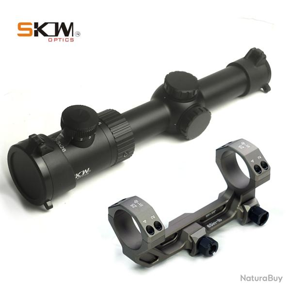 DulRifle Scope Rings, chasse, AK, AR, figur, Sight MOA 1.25-5x26 30mm -OPTION E- LIVRAISON GRATUITE