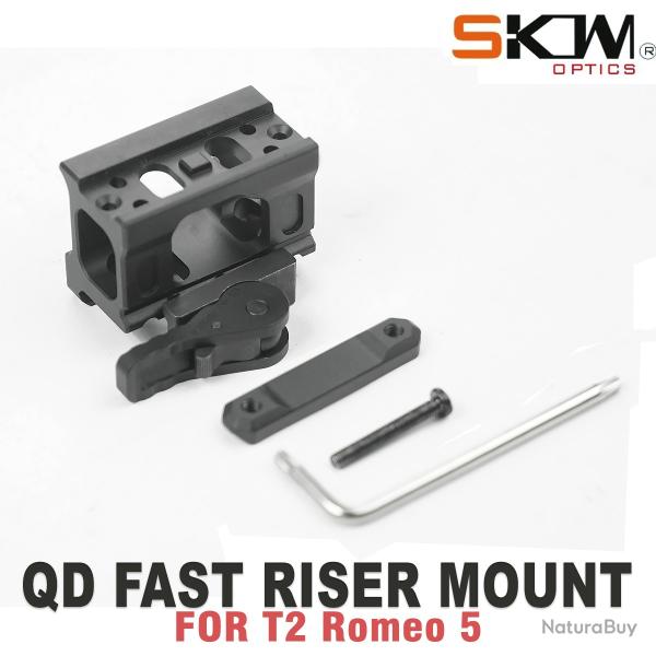 QD Riser Mount CompM5s T2 ROMEO5 et Duty RDS (FST-MISB) pour rail de 20mm- LIVRAISON GRATUITE