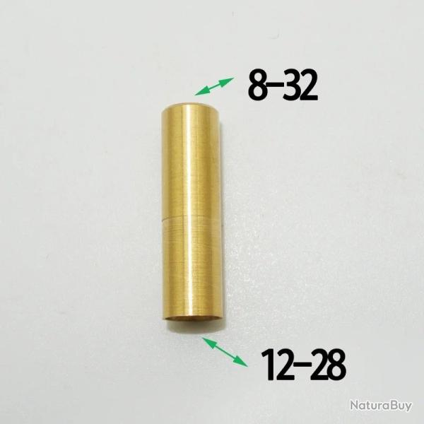 adaptateur double femelle pour baguette de nettoyage - 12-28 vers 8-32