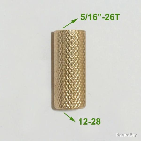 adaptateur double femelle pour baguette de nettoyage - 12-28 vers 5-16"-26T