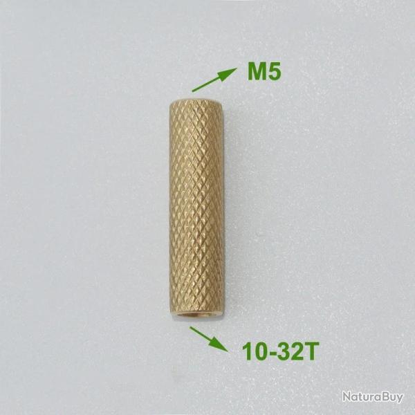 adaptateur double femelle pour baguette de nettoyage - 10-32T vers M5
