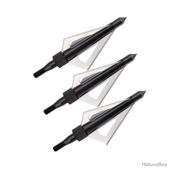 3 Pointes de chasse 3 lames pour fl�ches de 14 � 22 pouces