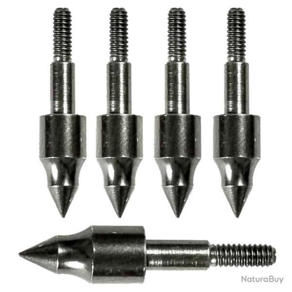 5 Pointes d'entrainement pour traits d'arbal�te 8mm