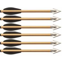 Lot de 6 traits de chasse 16 cm pour pistolet arbal&egrave;tes