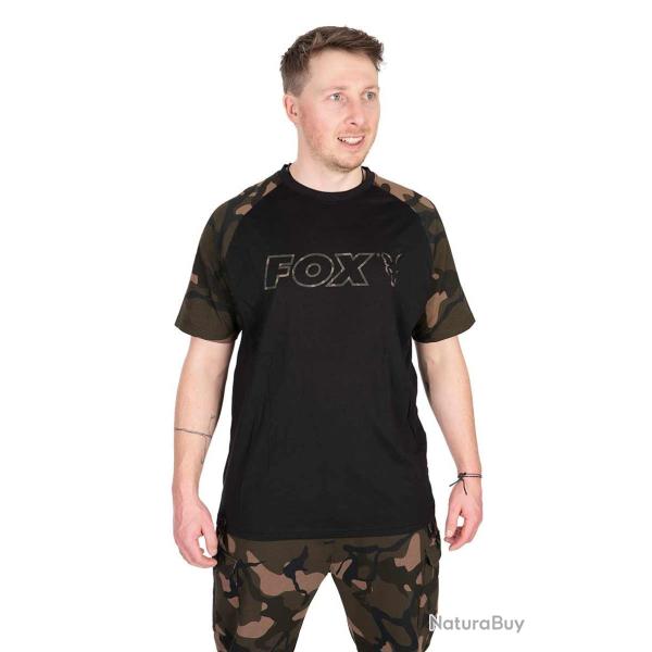 T-shirt Fox Black/Camo Outline XL