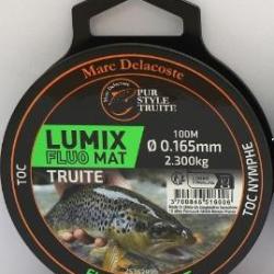 FIL DELACOSTE LUMIX FLUO MAT VERT 100M 0.181mm - 2.70kg